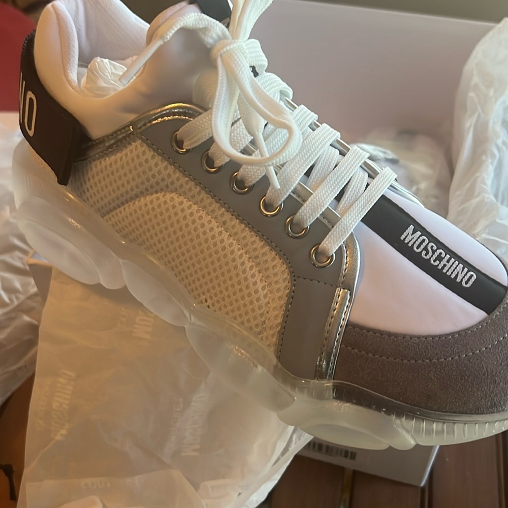Men’s Mesh Bubble Teddy Low-Top Sneakers